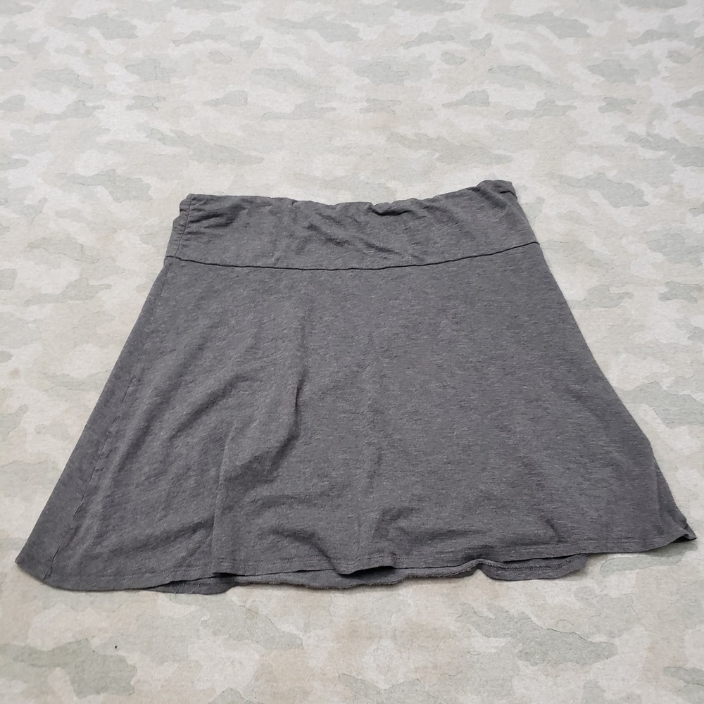 Toad & Co Skirt Women XL Gray Stretch A-Line Casual Pull On Outdoors Hiking